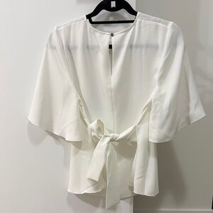 Babaton White Blouse with Tie